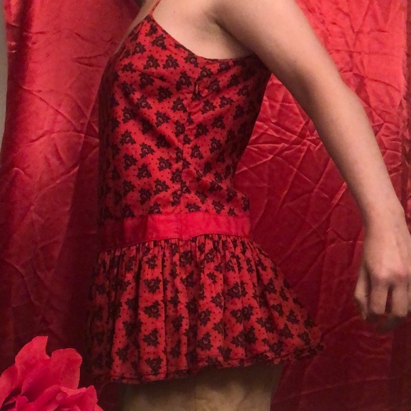 Moda International Top Black/Red Size M - Picture 3 of 14